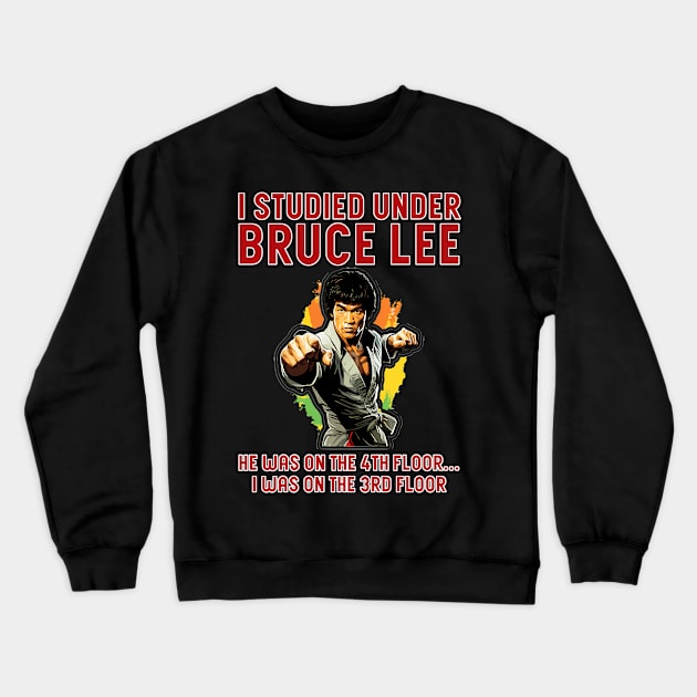 Vintage Bruce Movie Jeet Kune Do Be Water Lee Crewneck Sweatshirt by Garmentcrooks